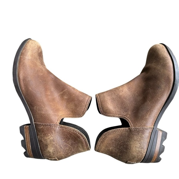 Sorel Lolla II Bootie Shoes Brown Leather Outdoor Preppy Academia Business Sz 8 - Picture 7 of 9